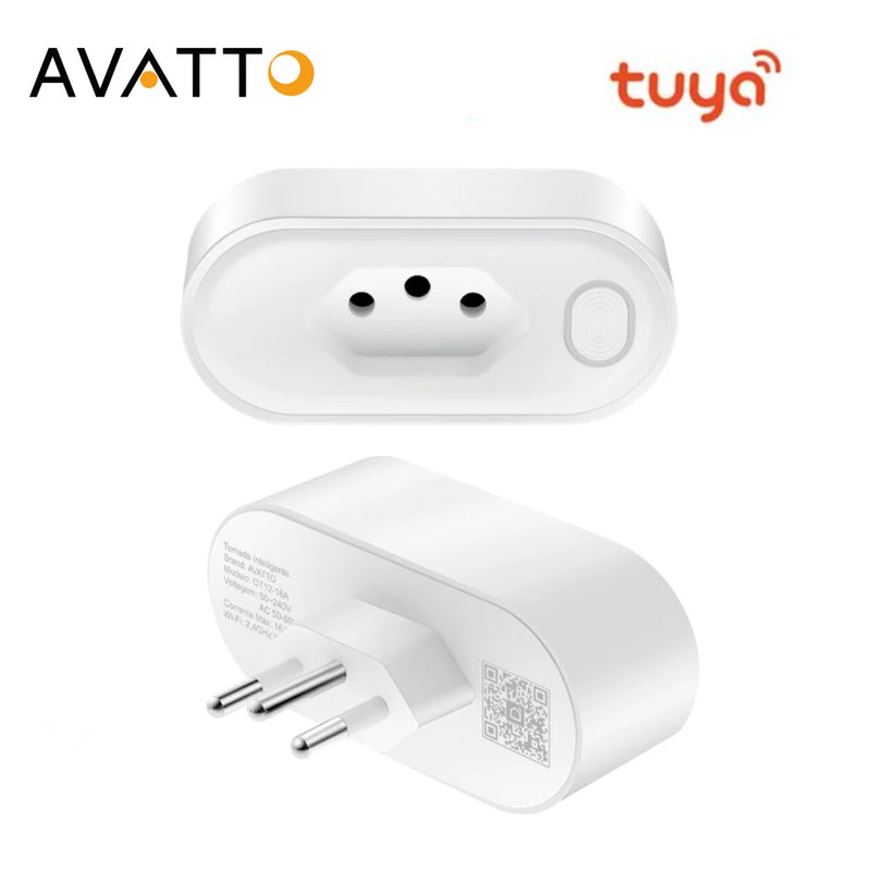 Tomada Inteligente Tuya Socket WiFi/Zigbee 16A/20A, Controle de Voz, Funciona com Alexa, Google Home